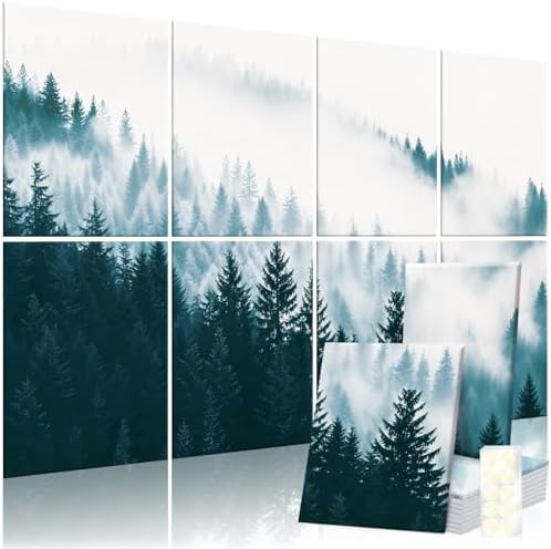 8 Pack Art Acoustic Panels, Decorative Sound Absorbing Wall Art by AUSLET