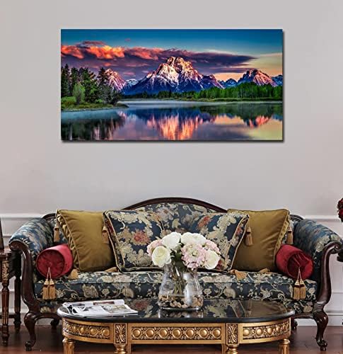 Sunset Landscape Canvas Wall Art - Image 3