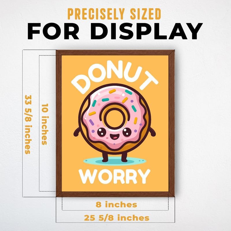 InkFlow Posters Donut Worry Canvas Poster - Image 3