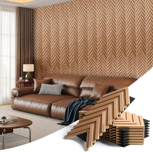 Wood Panels for Wall Herringbone by Unknown