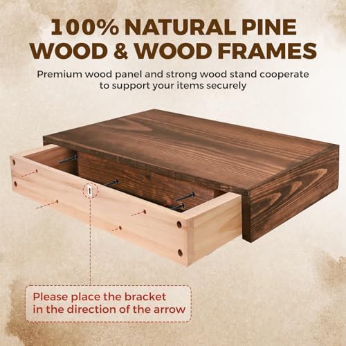 Floating Shelves, 17 x 7 Inch Fireplace Mantel - Image 5