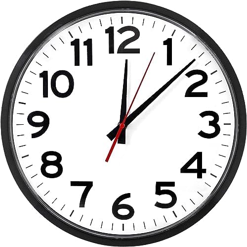 Ultimate Wall Clock 14" Quartz Wall Clock, Easy-to-Read Display by TheUltimateWallClock
