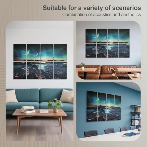UMIACOUSTICS 8 Pcs 0.7Inch Thick Art Acoustic Panels, Total 47.2” x 31.5” - Image 6