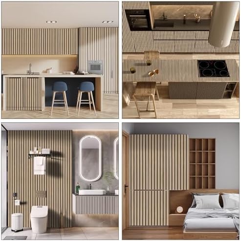Brown Wood Slat Peel and Stick Wallpaper - Image 2