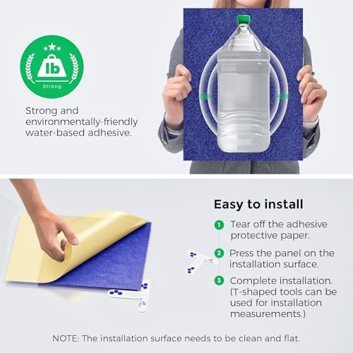12 Pack Self-Adhesive Acoustic Panels, 2nd Generation Sound Absorbing Panel - Image 4