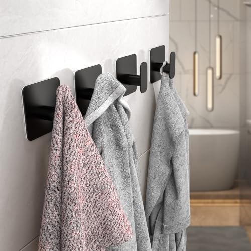 Aikzik 4 Pack Large Heavy Duty Wall Hooks - 26lb Max - Image 2