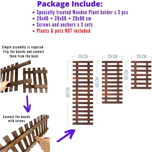 ShopLaLa Wooden Wall Planters Trellis - Image 2
