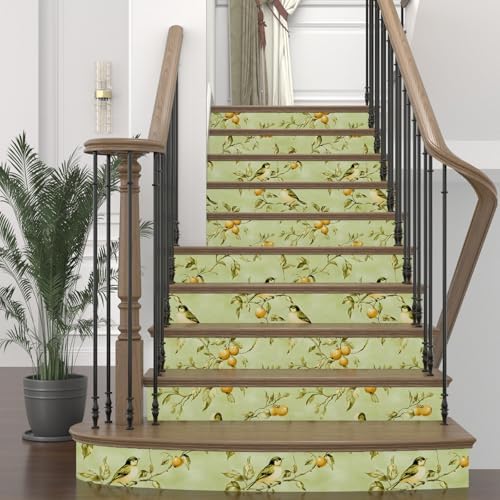 Laatse Vintage Green Bird Floral Botanical Wallpaper 17.5"x393" - Image 6