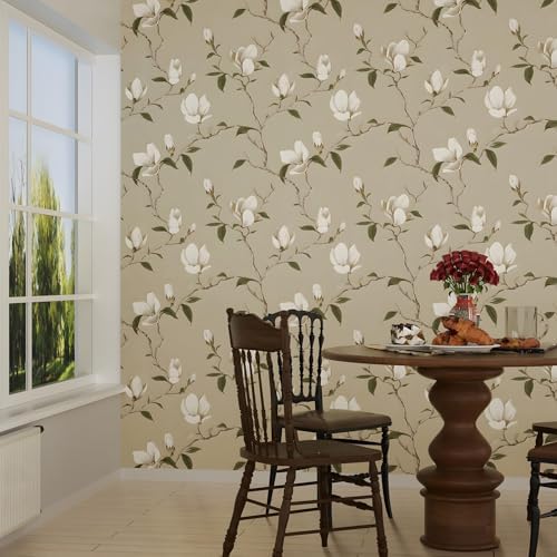Laatse Vintage Leaf Wallpaper Peel and Stick 17.5" x 393" - Image 5