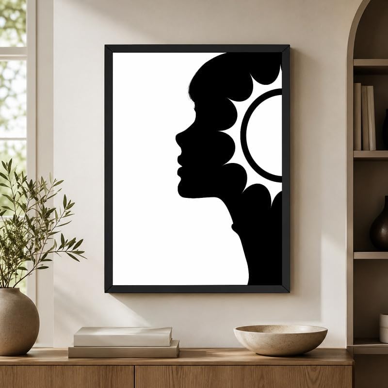 InkFlow Posters Abstract Face Silhouette Canvas Poster - Image 6
