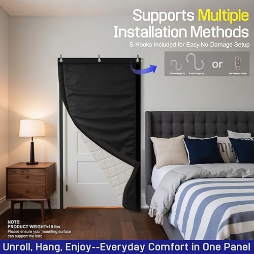JaneTech Soundproof Acoustic Curtain, Heavy Duty, 82.6 x 47.2 in - Image 6