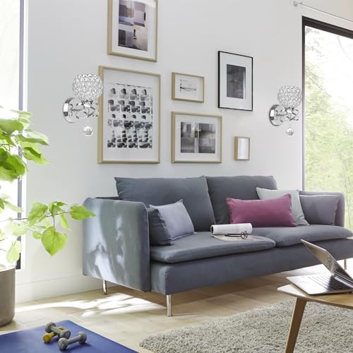 TISLYCO Silver Crystal Sconces - Image 2
