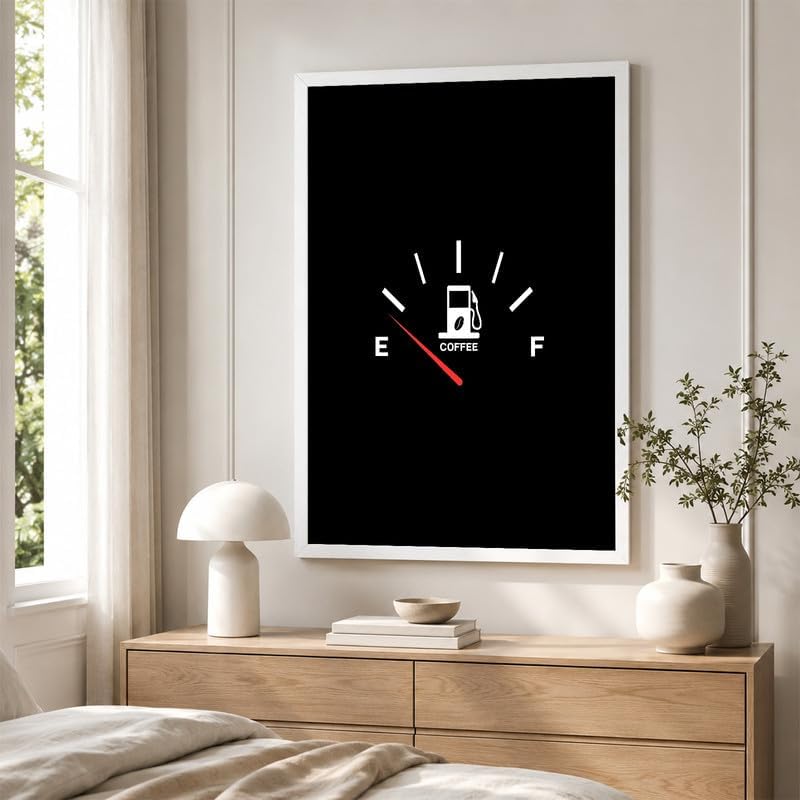 InkFlow Posters Coffee Gauge Canvas Poster - Image 4