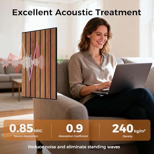 TO-TH Acoustic Panels Self-Adhesive Sound Proof Wall Panel 12 Pack - Image 3