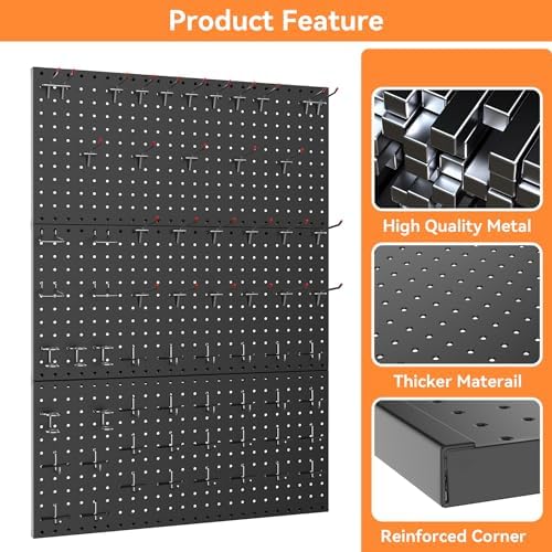 WALMANN 3 PCS 12x24 in Pegboard Panels - Image 5