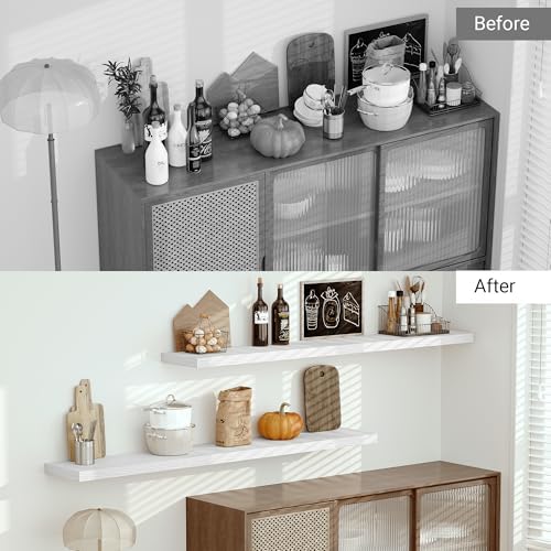 Vivelove Deep Floating Shelves 72x12” Set of 1 - Image 4