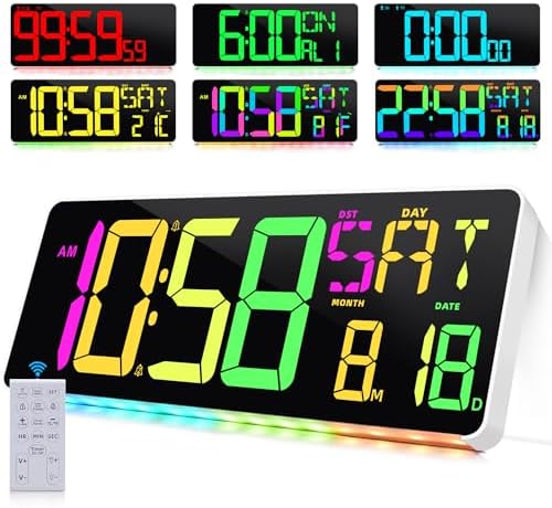 13.5"Large Digital Wall Clock Timer by CYMHCHL