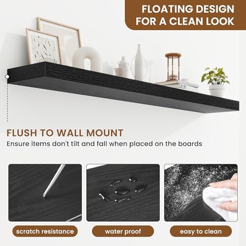 Floating Shelves for Wall, Wall Mounted Wood Shelves - Image 5