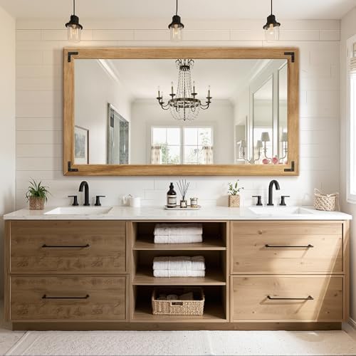 Wood Framed Bathroom Vanity Mirror by TRAHOME
