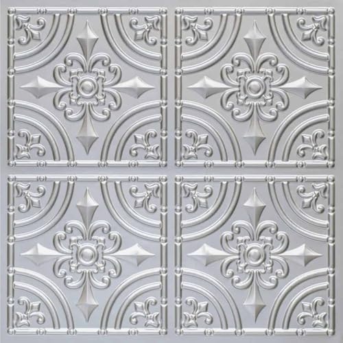 From Plain To Beautiful In Hours 205 Wrought Iron PVC Ceiling Tiles 2x2 ft by DecorativeCeilingTiles