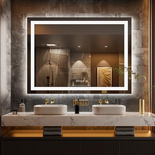 LOAAO 52"X36" LED Bathroom Mirror by LOAAO
