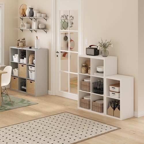 Furinno CUBICLE 6-Cube Book Shelf, Extra Thick Frame Bookshelf - Image 6