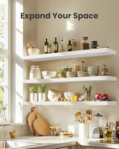 Amada 47.2" Floating Shelves for Wall Decor & Storage - Image 3