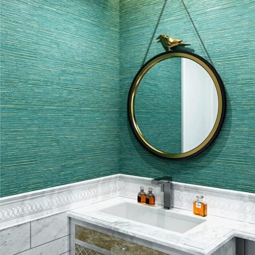 Stickyart 24"x160" Grasscloth Wallpaper Peel and Stick Textured Wallpaper Matte - Image 5