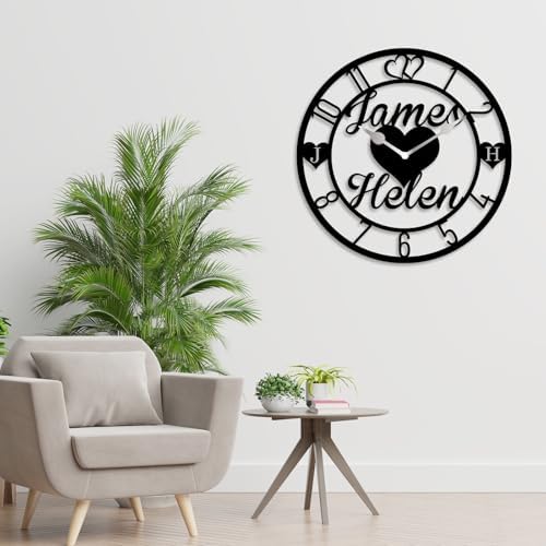 Personalized Metal Clock Sign, Custom Metal Clock, Personalized Gift, - Image 7