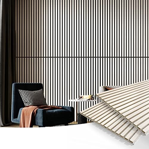 Art3d 2-Pack Fluted Acoustic Wood Slat Wall Panel, 47.2" x 23.6" - Image 2