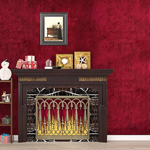 Red Velvet Wallpaper Stick and Peel Soft Velvet Contact Paper - Image 6