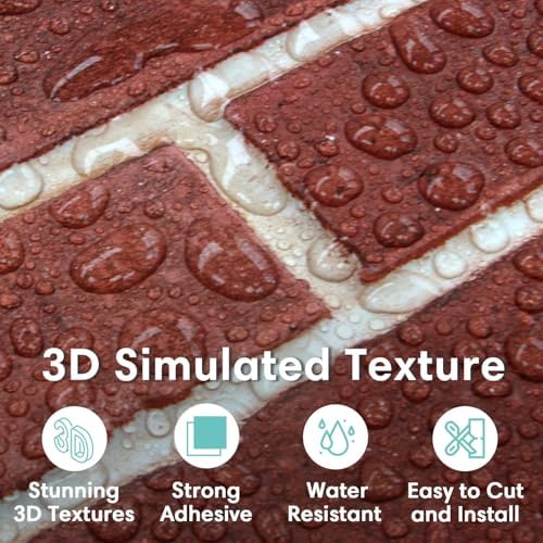 Commomy 3D Faux Brick Peel and Stick - Image 2