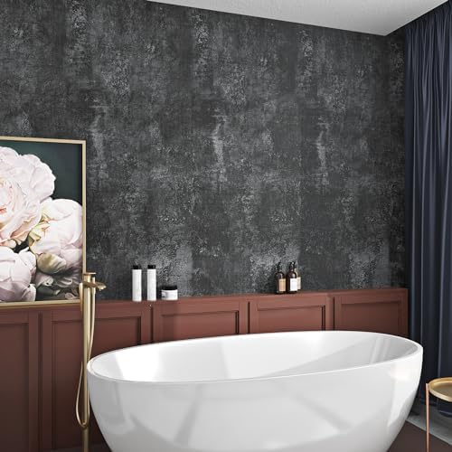Livelynine Removable Concrete Peel and Stick Wallpaper - Image 5