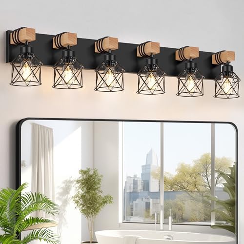 FadimiKoo 6-Light Bathroom Vanity Light, Bathroom Wall Lamps Over Mirror by FadimiKoo