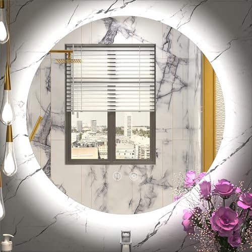 24 Inch Round LED Mirror for Bathroom by JSneijder