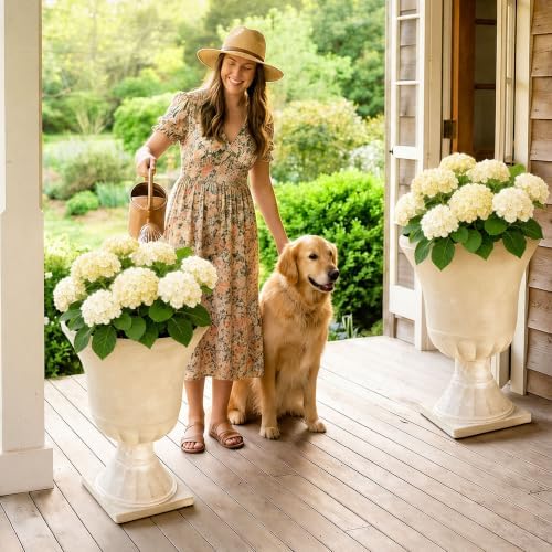 Autodaya 22"Tall Large Urn Planters - Image 2