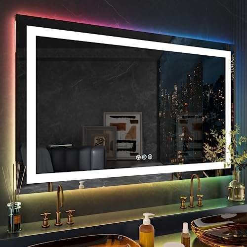 LOAAO 72"X36" RGB LED Bathroom Mirror - Image 2