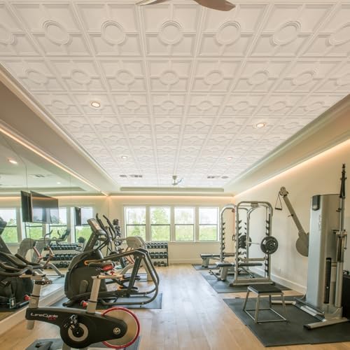 STICKGOO Drop Ceiling Tiles 24 x 24in, Waterproof, Premium PVC Ceiling Panels - Image 6