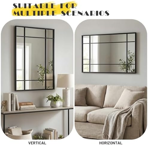 Window Pane Wall Mirror - Image 4