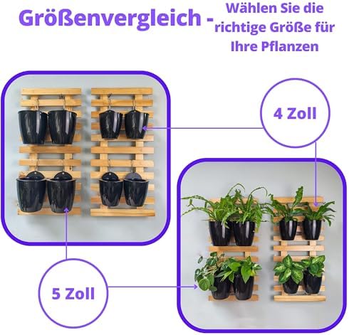 LaLaGreen Wall Planters for Indoor Plants Small Planter - Image 3