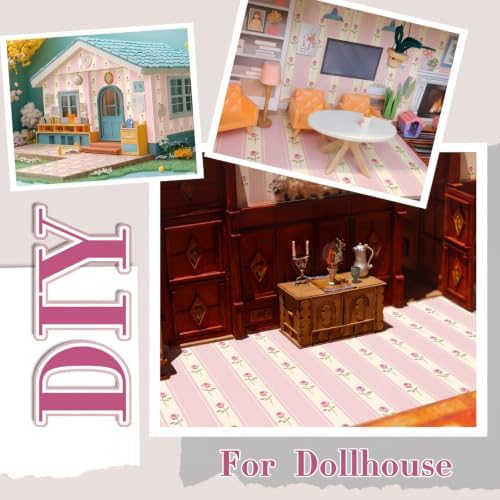 Flutesan 12 Pcs Miniature Dollhouse Wallpaper - Image 6