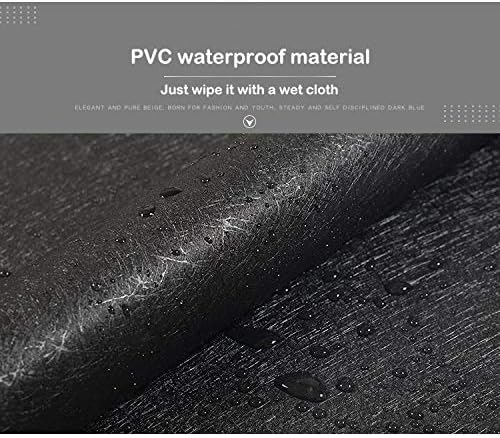 MelunMer Black Silk Wallpaper Peel and Stick Removable Textured 15.7"x393" - Image 4