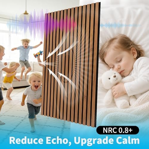Art3d 47 x 23.6 Inch Acoustic Wood Slat Design Wall Panels - Image 6
