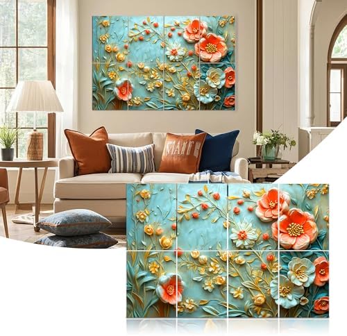 Mollywell Art Acoustic Panels, 48x32 in, Floral Harmony - Image 6