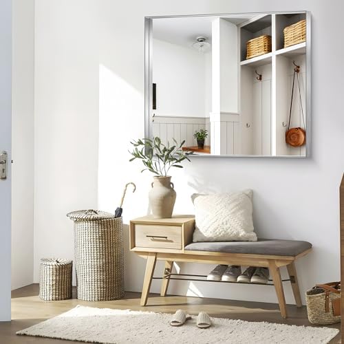 CIRCUMI Silver Bathroom Mirror - Image 6