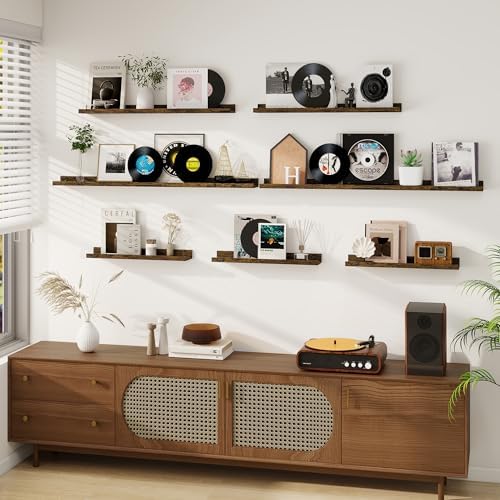 Dreamland Picture Ledge Shelf for Wall, Floating Shelves Set of 2, 30 inch Long - Image 6
