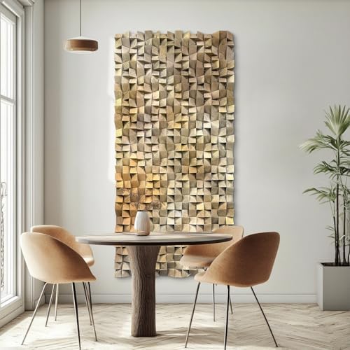 LIUZEYUE - Bespoke Geometric Wood Panel, Signature Art - Image 6
