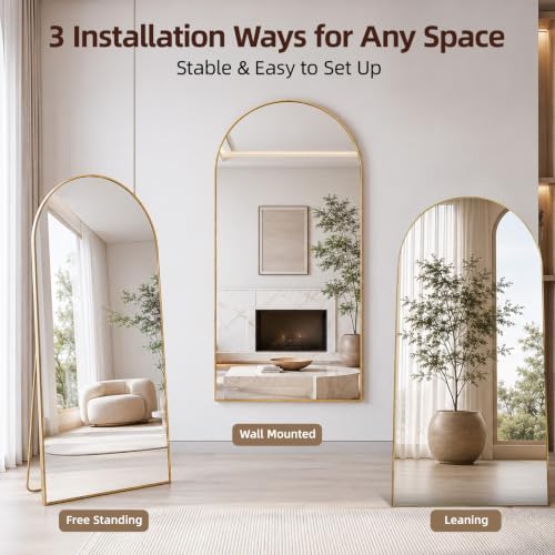 Beauty4U 71" x 32" Arched Full Length Mirror - Image 6