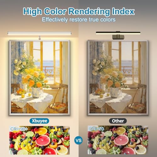 Plug in LED Picture Lights for Paintings Brushed Nickel Finish - Image 4