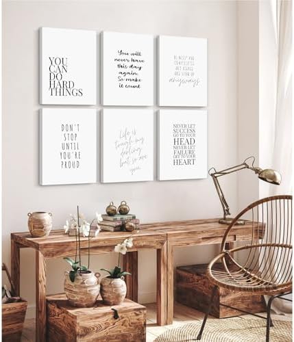 Office Inspirational Wall Art Decor Motivational Quotes Canvas Wall Art - Image 5